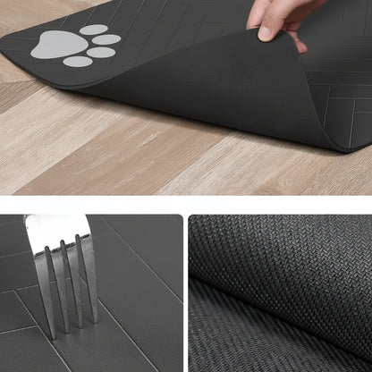 Pet Feeding Mat-Absorbent Pet Placemat for Food and Water Bowl, with Waterproof Rubber Backing, Quick Dry Water Mat for Dog Cat