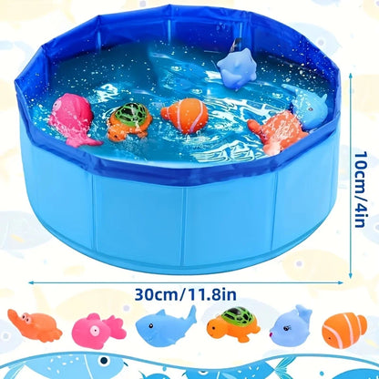 Pet Play Pool for Dogs & Cats – Outdoor Water Pool for Play, Cooling & Training
