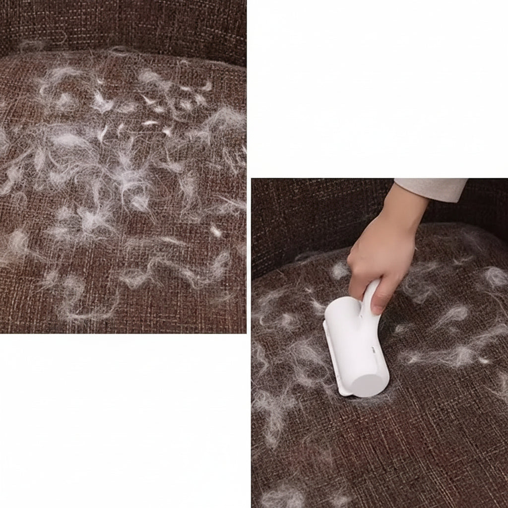 Pet Hair Remover Roller - Dog & Cat Fur Remover with Self-Cleaning Base - Efficient Animal Hair Removal Tool - Perfect for Furni