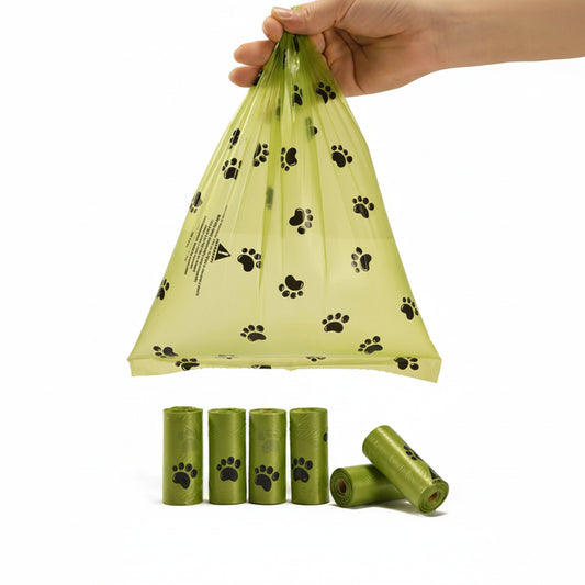 Eco-Friendly Pet Waste Bags - Biodegradable, Scented, Leakproof, for Dogs & Cats, Poop Bag Dispenser Included